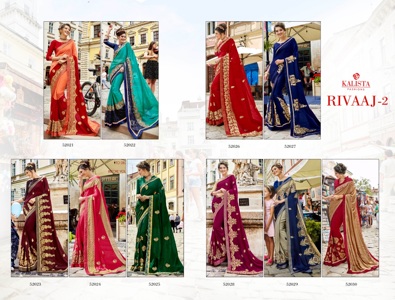 Kalista fashion presents rivaaj 2 casual traditional wear sarees collection