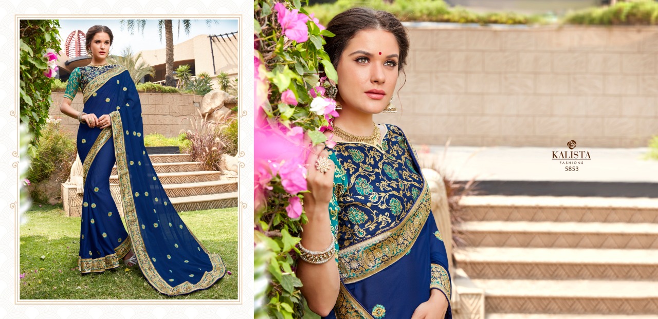 Kalista fashion Pressnts stardom Traditional casual wear sarees collection