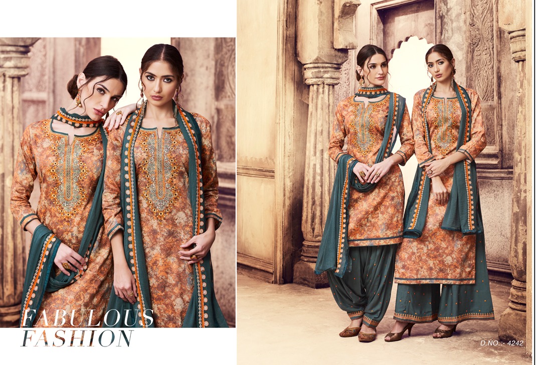 Kessi fabrics presents colouru2019s by patiala house vol 9 casual running wear salwar kameez concept