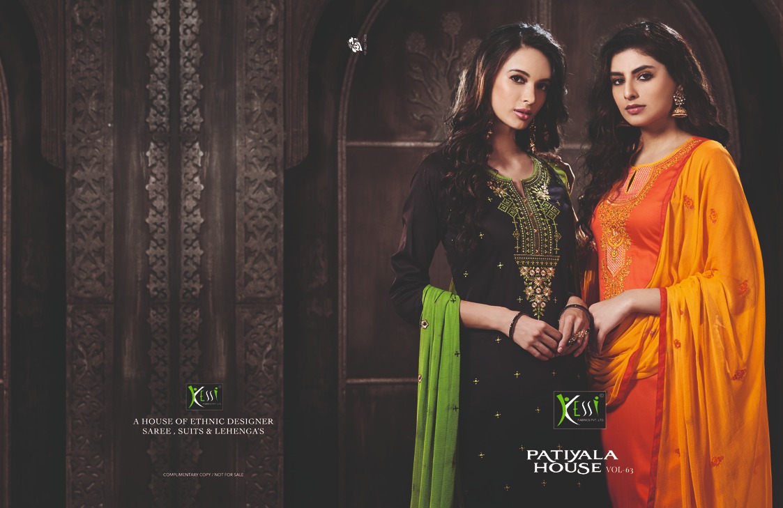 Kessi fabrics presents patiyala house 63 casual wear salwar kameez collection