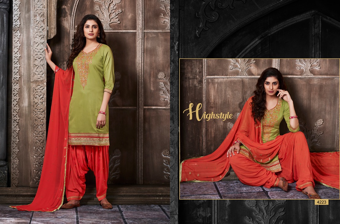 Kessi fabrics presents patiyala house 63 casual wear salwar kameez collection