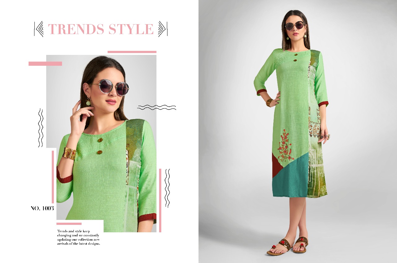 Leo fashion Presents aarkhi beautiful tunic style kurtis collections