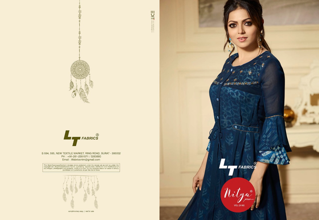 LT fabrics presenting nitya vol 29 nX beautiful Casual collection of Kurtis
