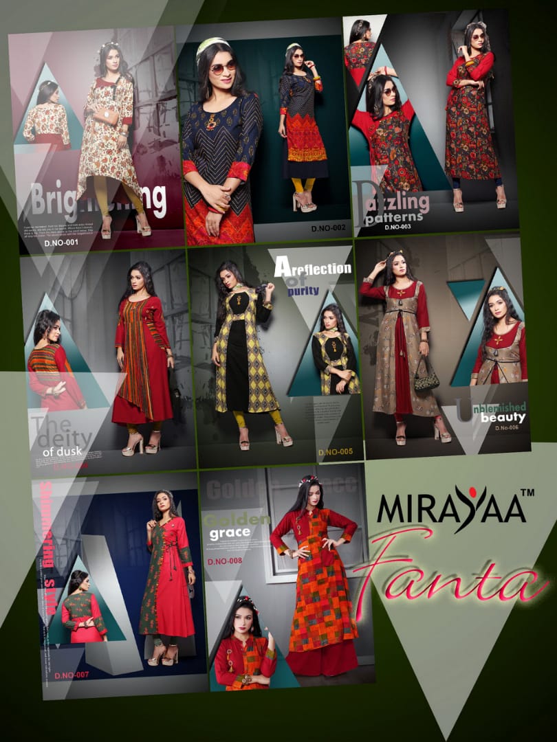 Mirayaa launch Fanta casual running wear kurtis collection
