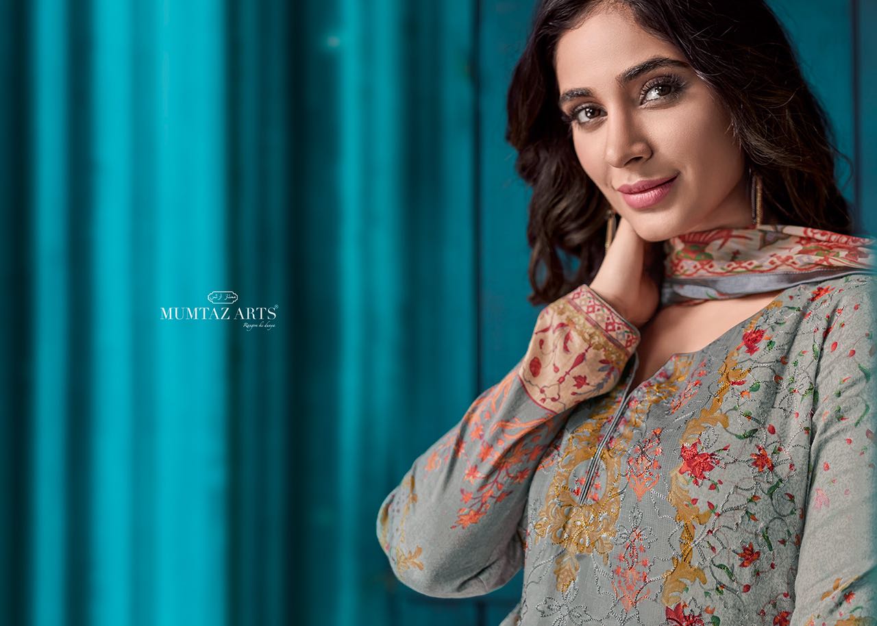 Mumtaz arts presents nazakat beautiful casual Wear collection Of salwar kameez