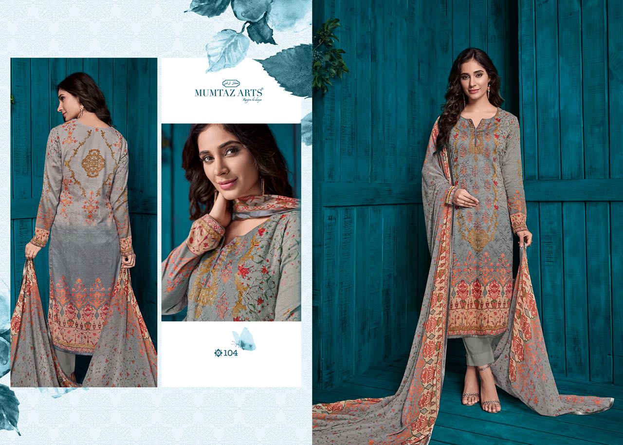 Mumtaz arts presents nazakat beautiful casual Wear collection Of salwar kameez