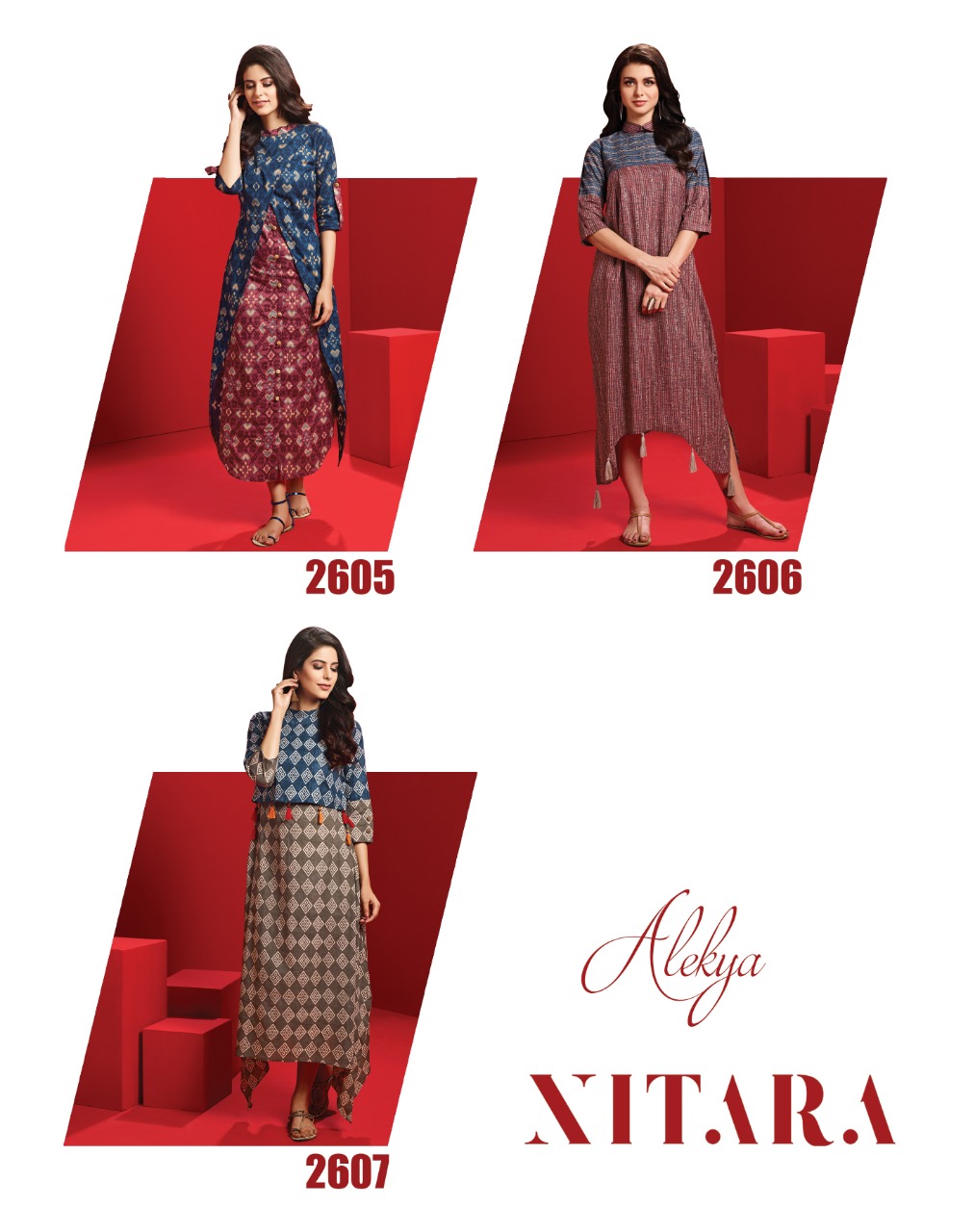 Nitara launch alekhya Casual with new Prints patterns kurtis concept