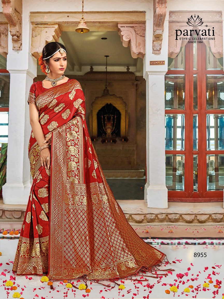 Parvati launch silk rapier vol 3 beautiful rich look sarees collection