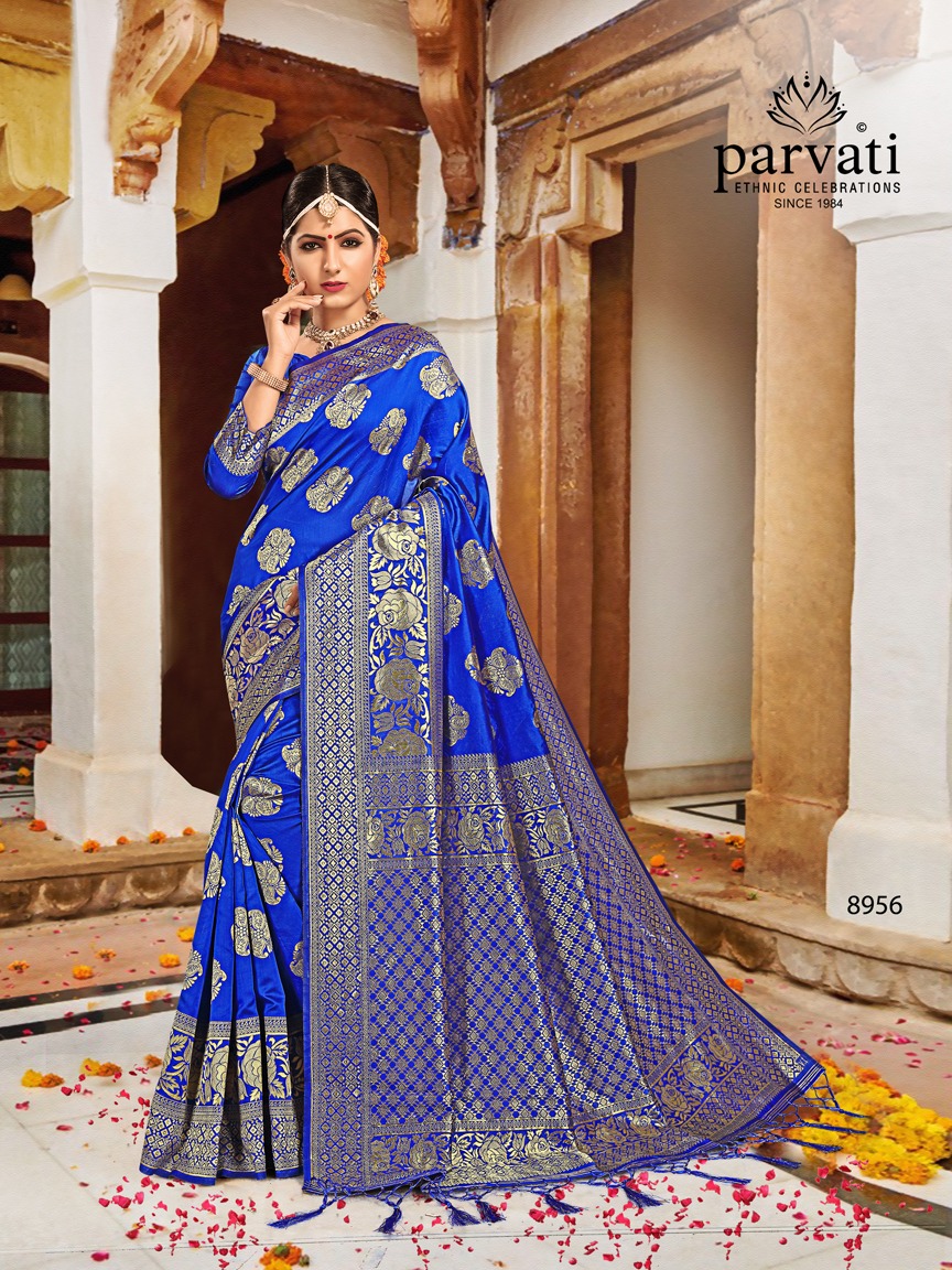 Parvati launch silk rapier vol 3 beautiful rich look sarees collection