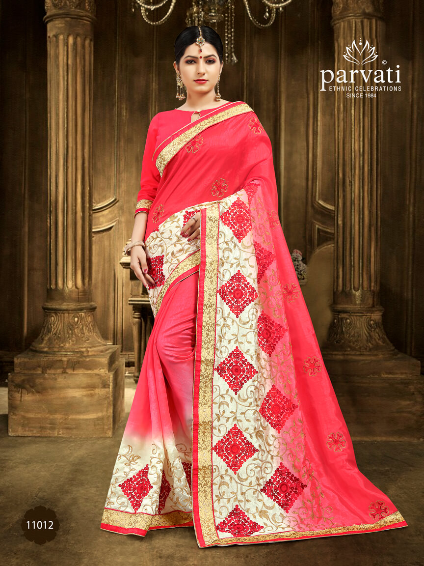 Parvati presents series 11007 casual fancy sarees collection