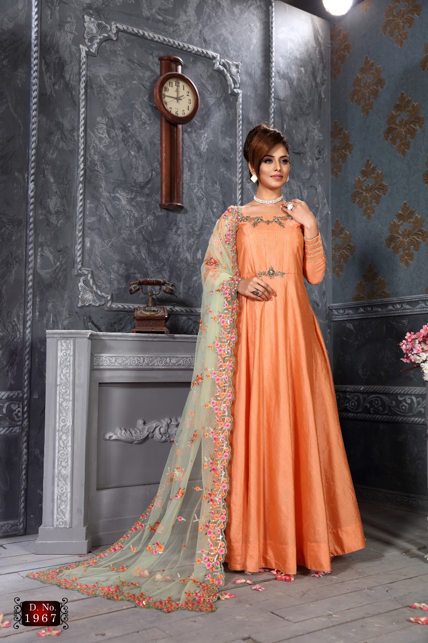 Parvati presents series 1966 heavy party wear gowns collection