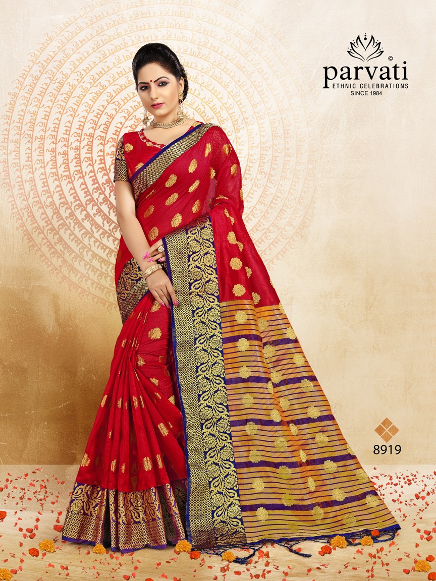 Parvati presents silk fusion vol 8 stylish silk sarees collection