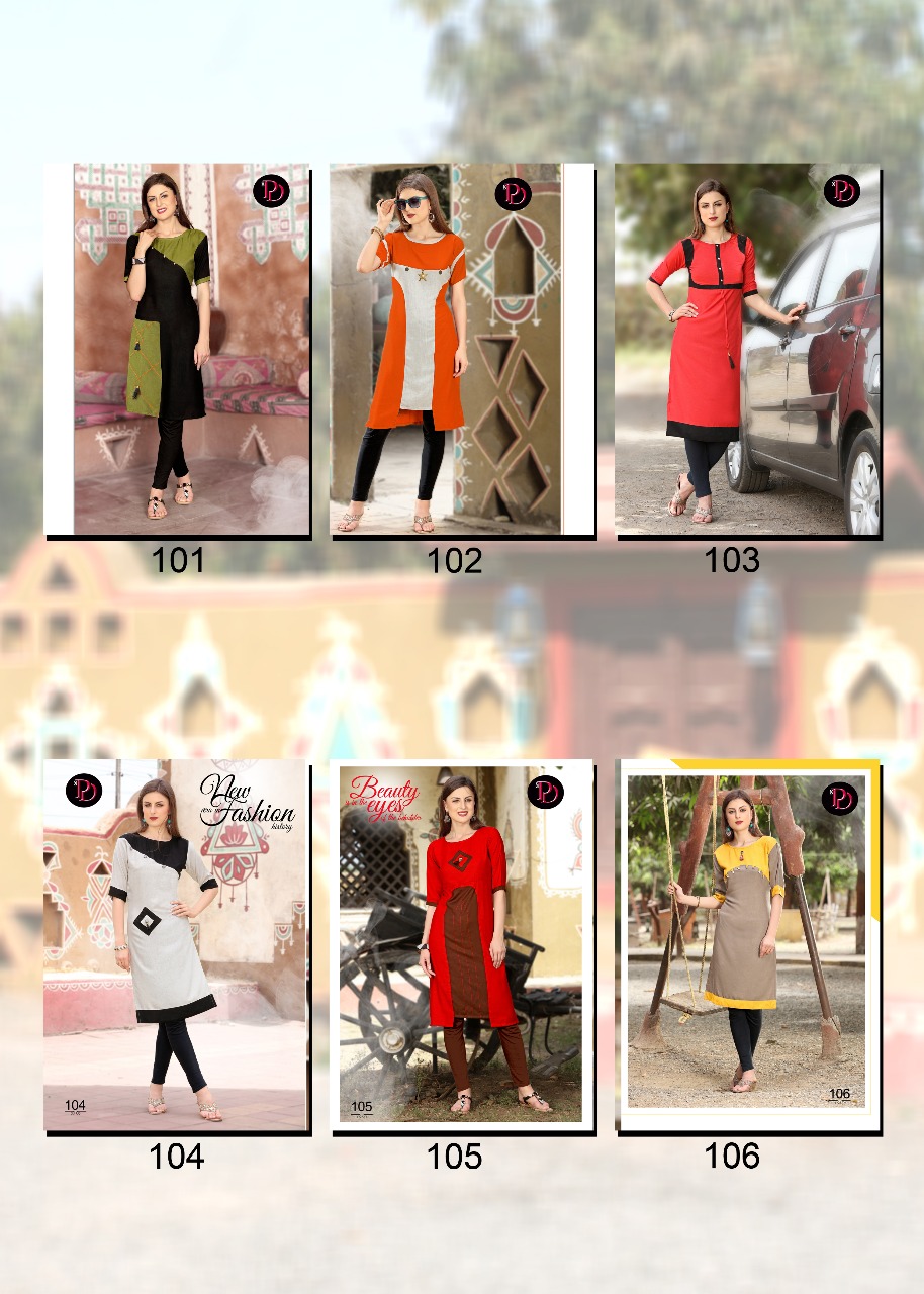 Poorvi designer presents naira vol 1 casual Ready to wear kurtis collection
