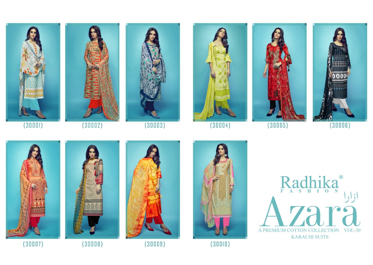 Radhika presenting azara 30 beautiful casual collection of salwar kameez