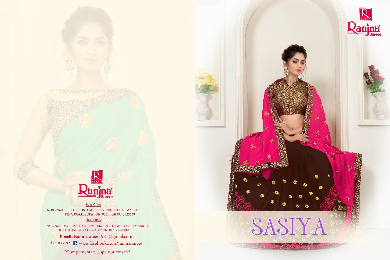 Ranjna sarees presents sasiya casual running wear sarees collection