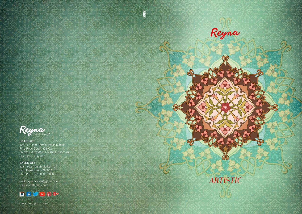 Reyna presenting ARTISTIC stylish digital printed collection of salwar kameez