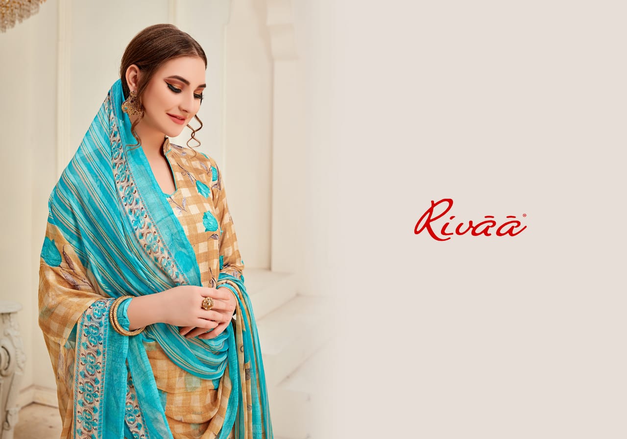 Rivaa presenting leela casual wear collection of salwar kameez