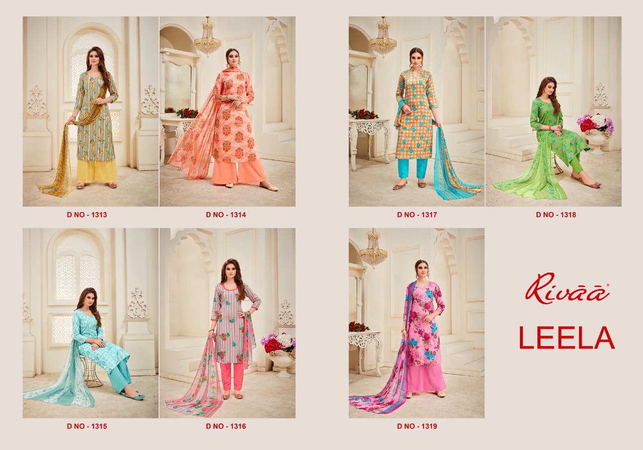 Rivaa presenting leela casual wear collection of salwar kameez