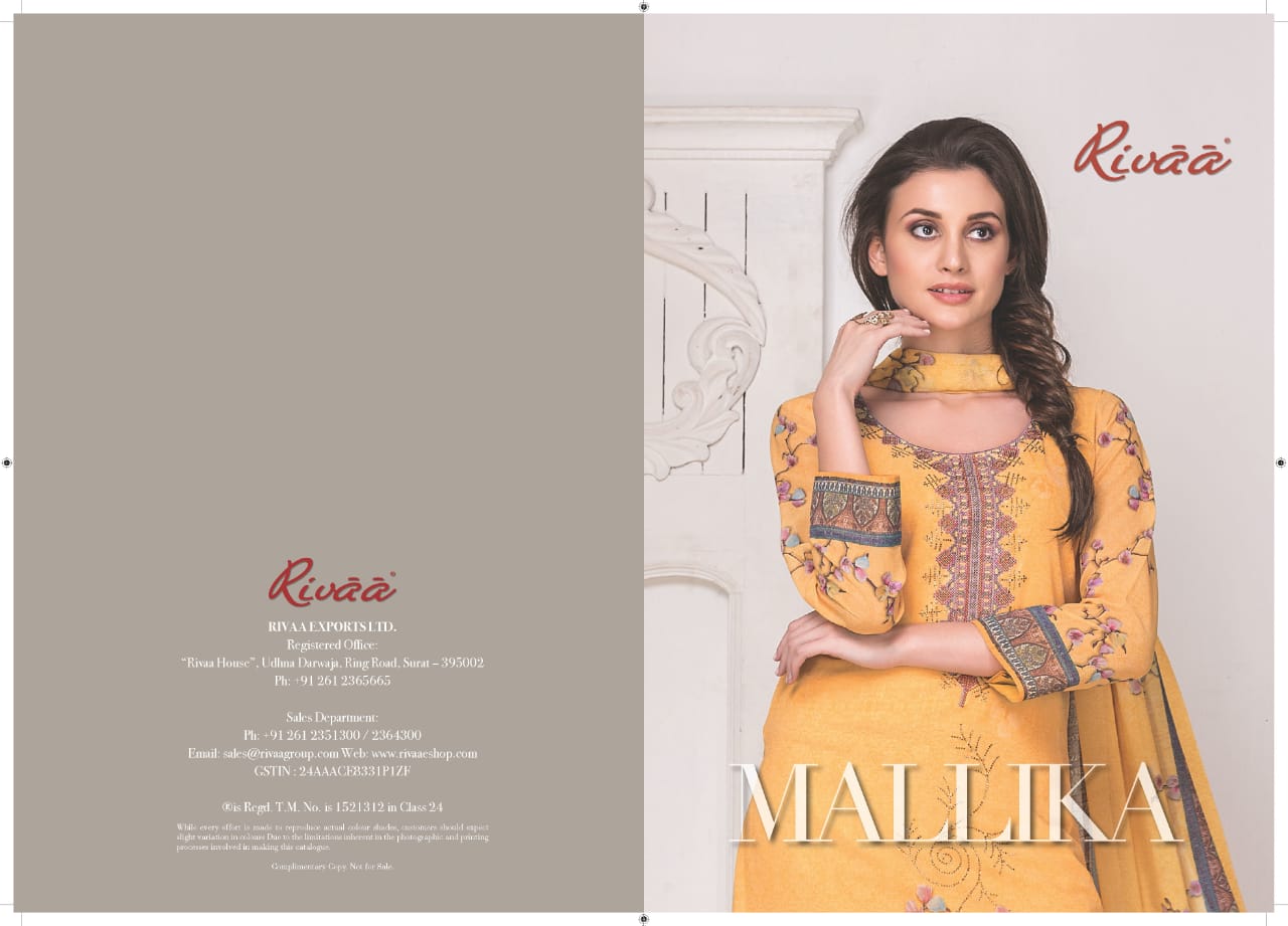 Rivaa presents mallika Collection of printed salwar kameez