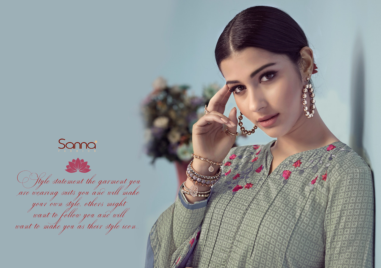 Sanna fashion presenting sikha semi casual wear beautiful collection Of salwar kameez