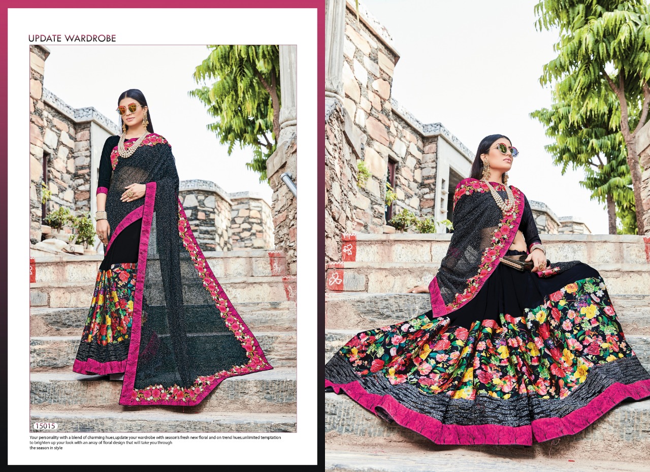 Saroj launch digital india 3 Beautiful Party wear collection of sarees