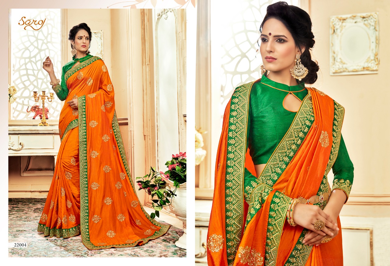 Saroj presents amrapali Rich look heavy concept  sarees