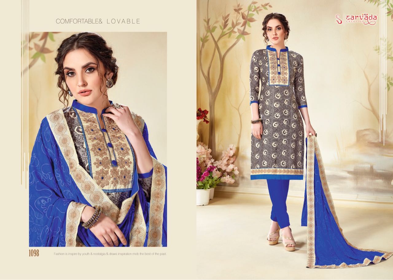 Sarvada creation presenting pooja casual wear salwar kameez collection