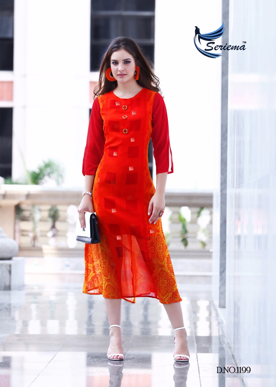 Seriema presenting kumb shine concept of both traditional with western style kurtis collection