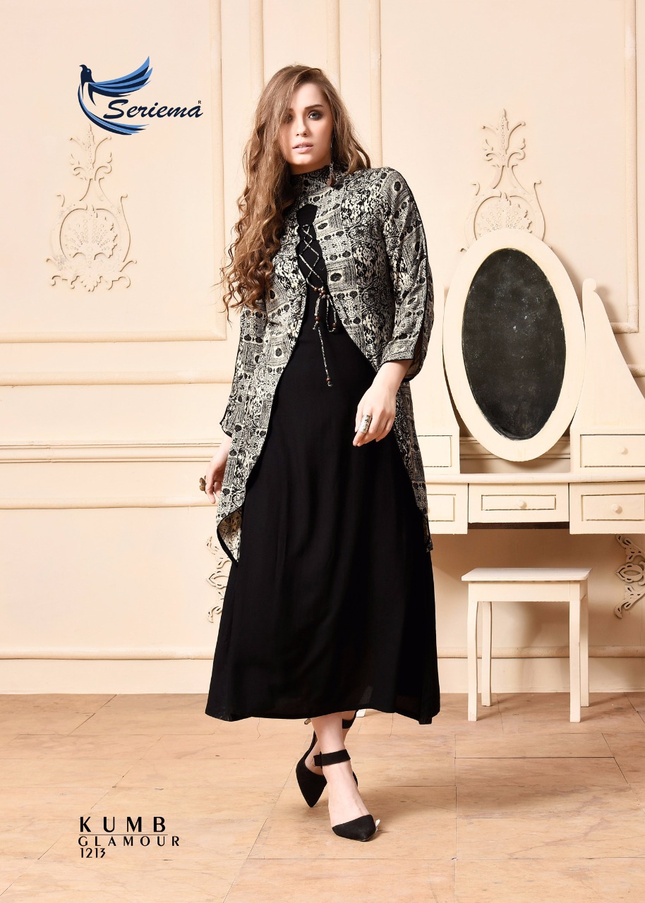 Seriema presents kumb glamour casual stylish wear kurtis concept
