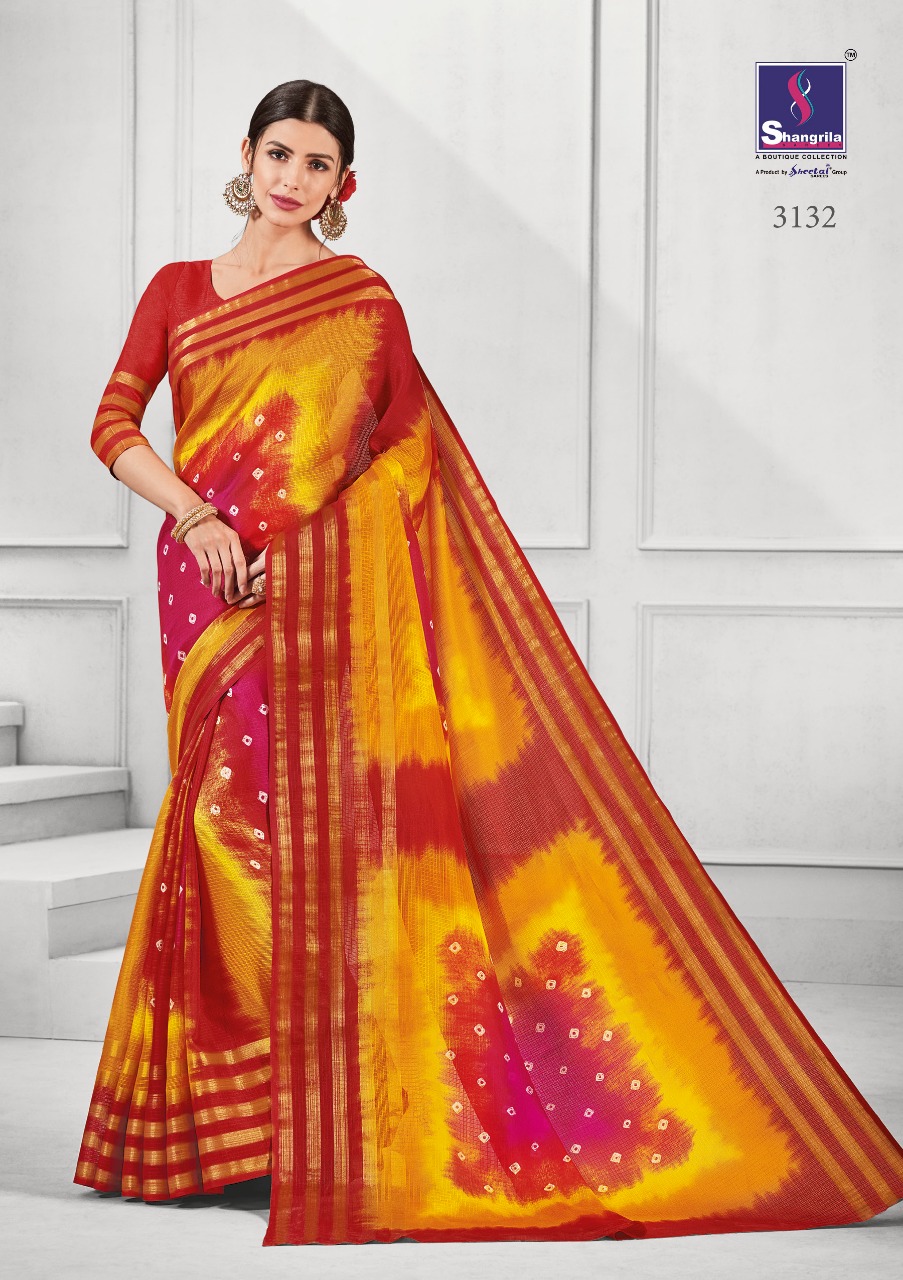 Shangrila Presenting rang utsav vol 3 casual Traditional Cotton printed sarees collection