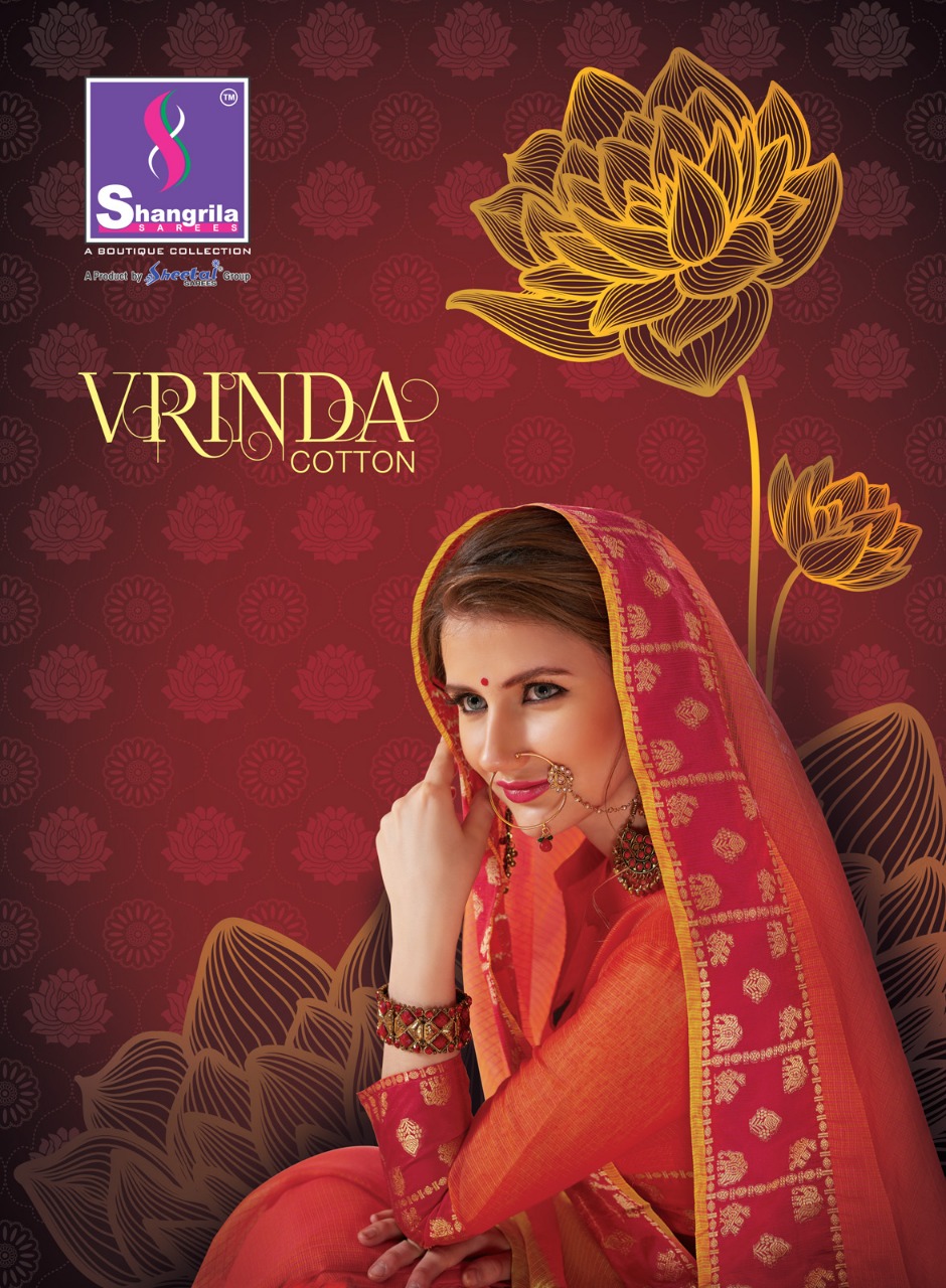 Shangrila Presenting vrinda cotton casual Traditional sarees collection