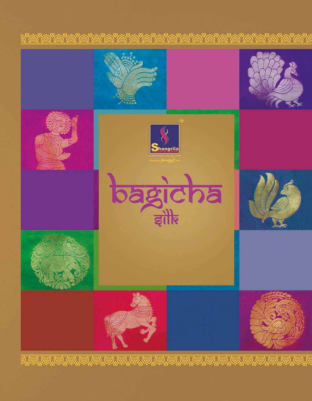 Shangrila presents bagicha silk simple trendy look collection of sarees