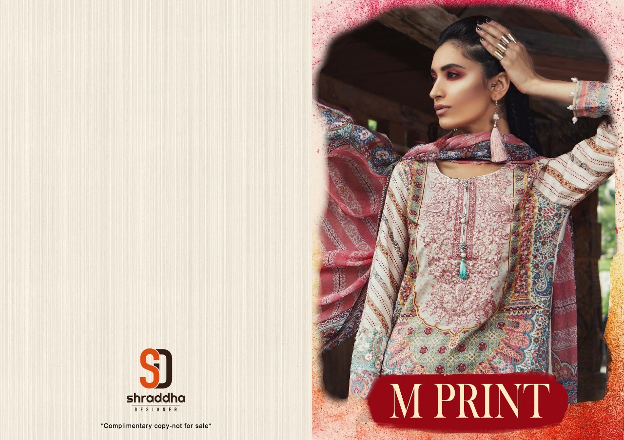 Shraddha designer Presents m prints fancy Printed collection of salwar kameez