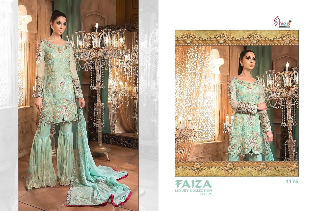 Shree fabs presents faiza vol 9 heavy party wear Look salwar kameez collection