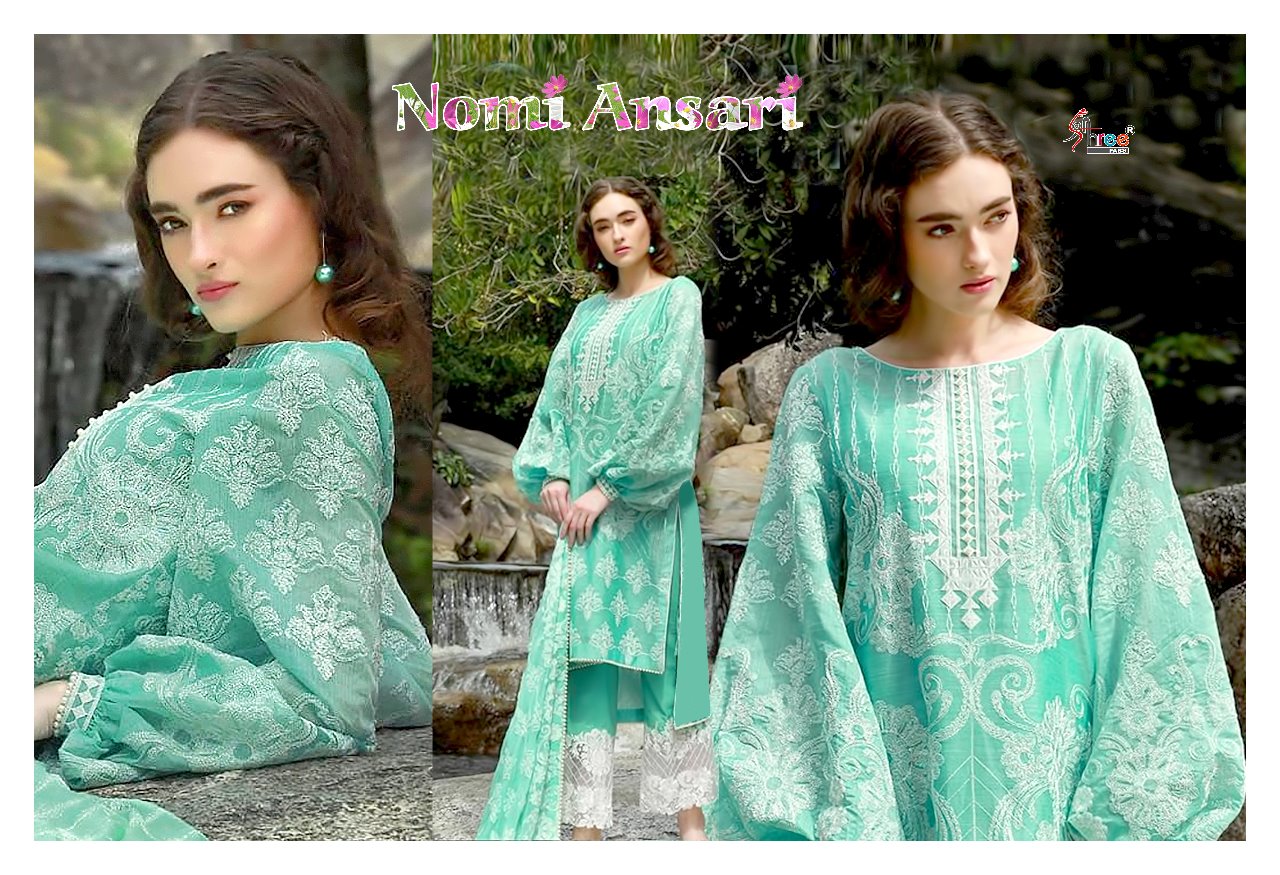 Shree Fabs presents nomi ansari stylish semi casual salwar kameez collection