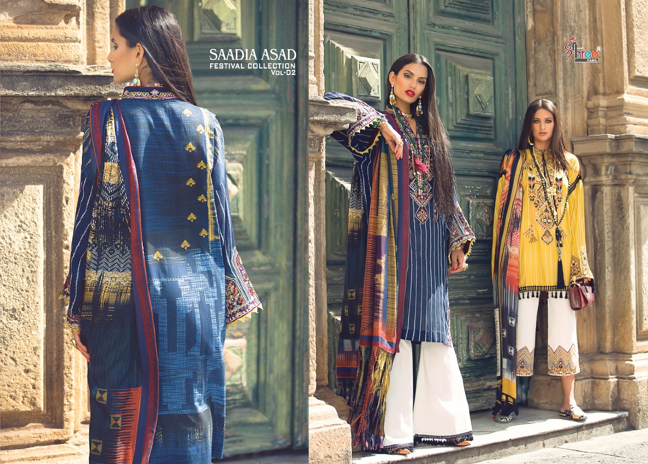 Shree fabs presents saadia asad festival collection vol 2 fancy Wear concept of salwar kameez