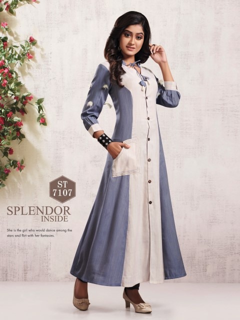 Shreenath Tex fab Presents sT 7101 Stylish Wear kurtis collection