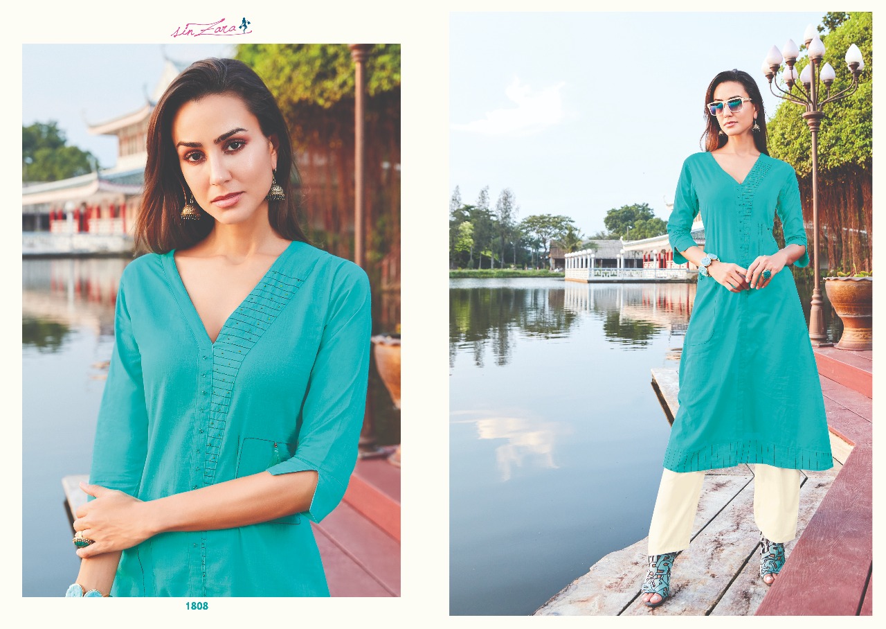 Sinzara launch malhar simple elegant casual wear kurti with plazzo concept
