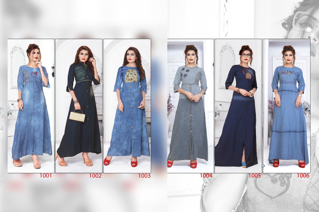 SLC launch denim beauty Stylish casual wear kurtis concept