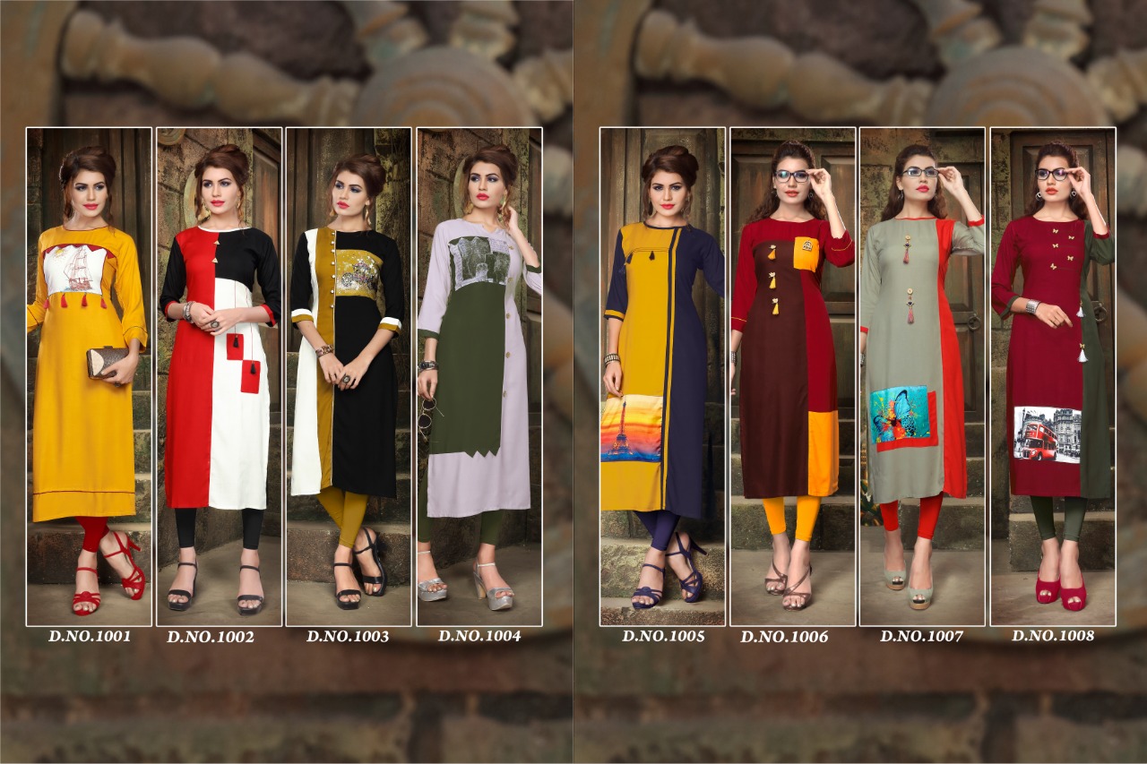 SLC presenting pratiksha casual stylish collection of kurtis