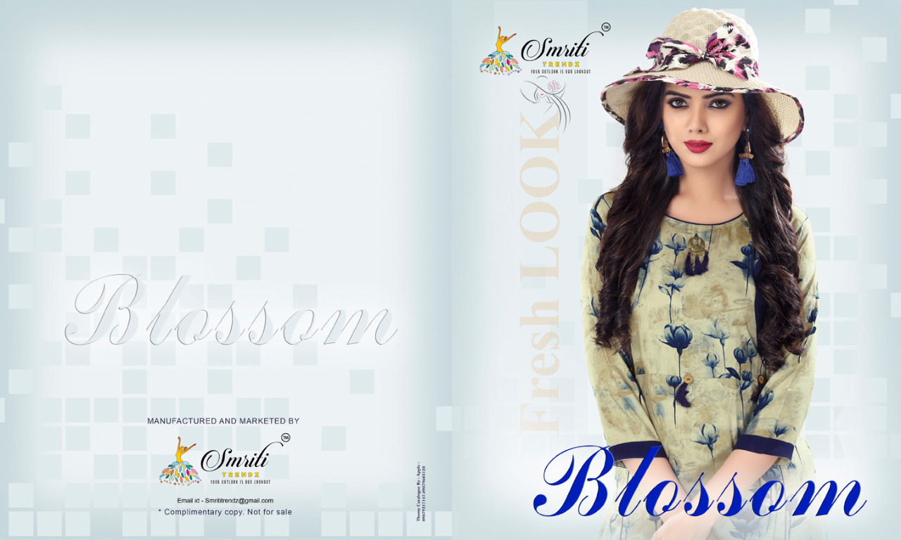 Smriti trendz presenting blossom casual ready to wear kurtis concept