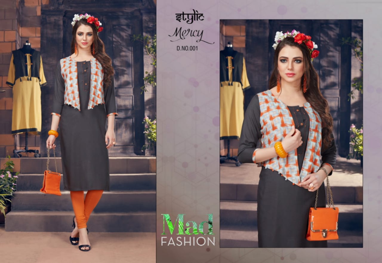 Stylic presents mercy vol 1 casual ready to wear trendy look kurtis concept