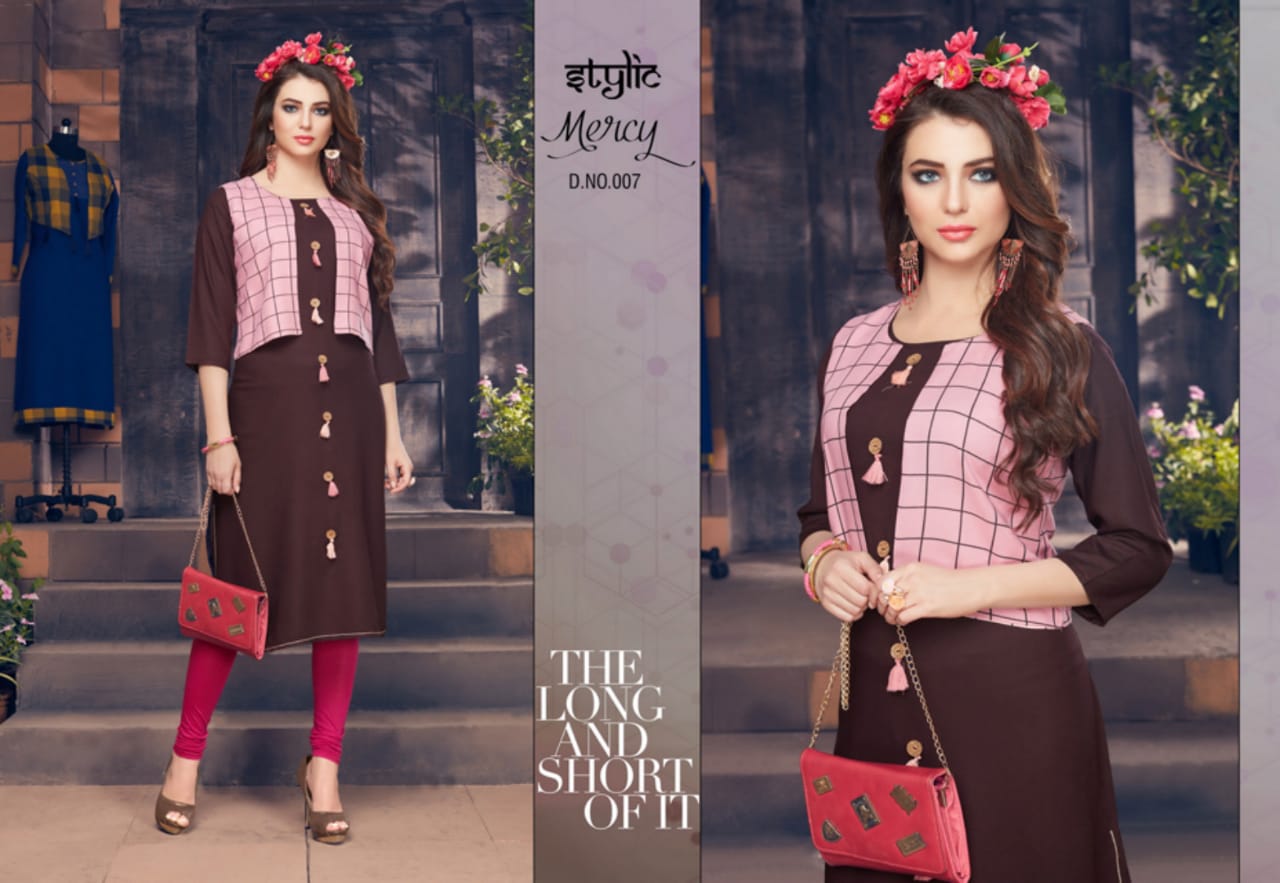 Stylic presents mercy vol 1 casual ready to wear trendy look kurtis concept