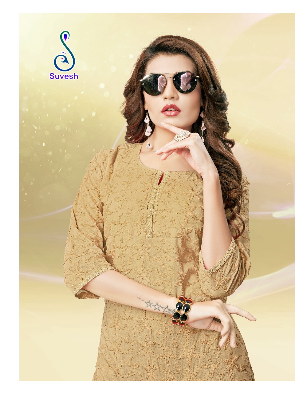 Suvesh Launch lakhnavi comfortable stylish look kurta top collection