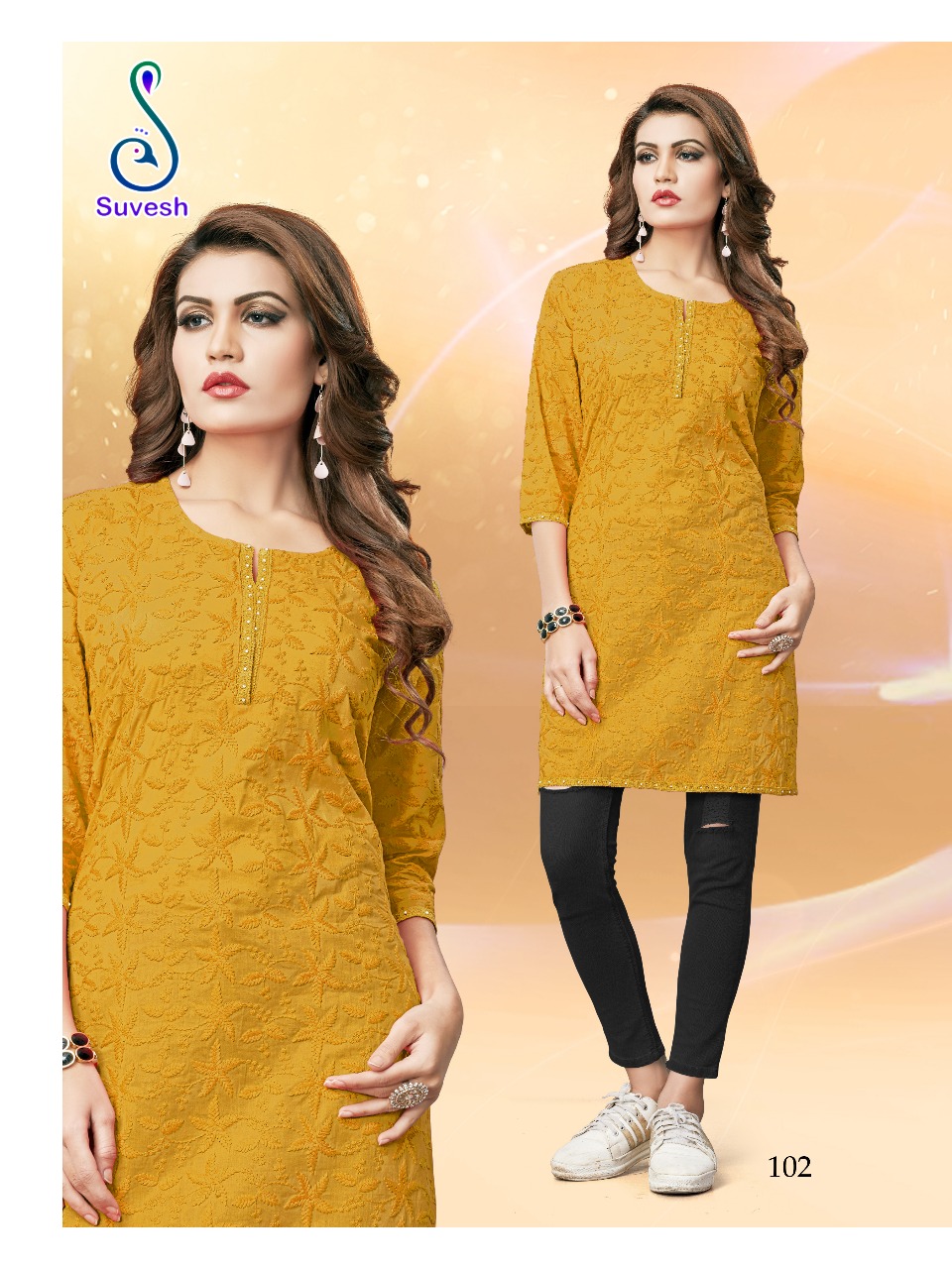 Suvesh Launch lakhnavi comfortable stylish look kurta top collection