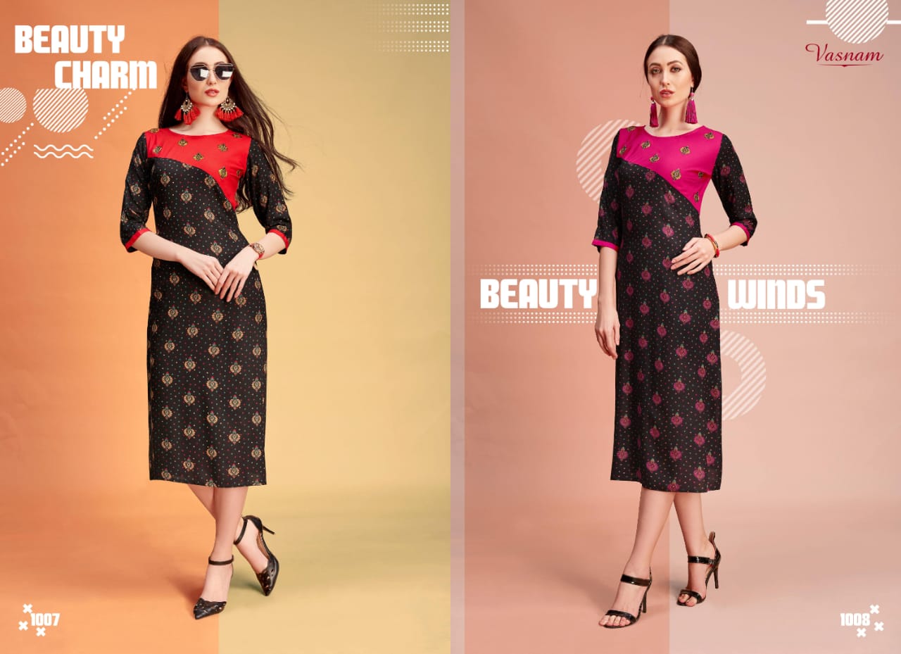 Vasnam presenting iconic casual ready to wear kurtis concept
