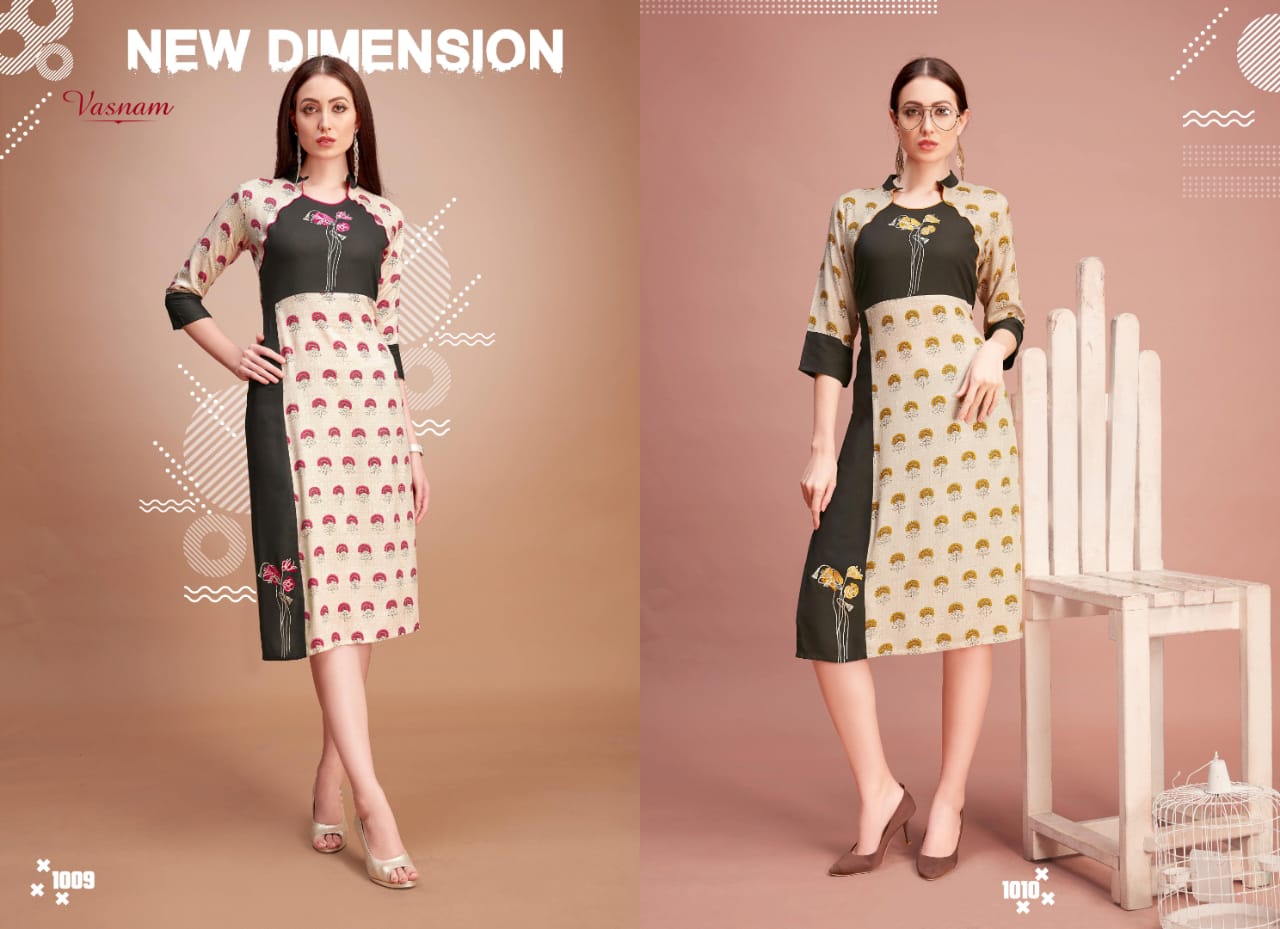 Vasnam presenting iconic casual ready to wear kurtis concept