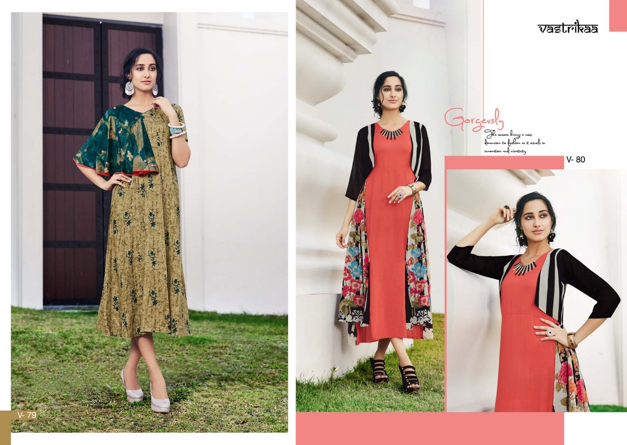 Vastrikaa launch sensation vol 4 beautiful collection of stylish kurtis