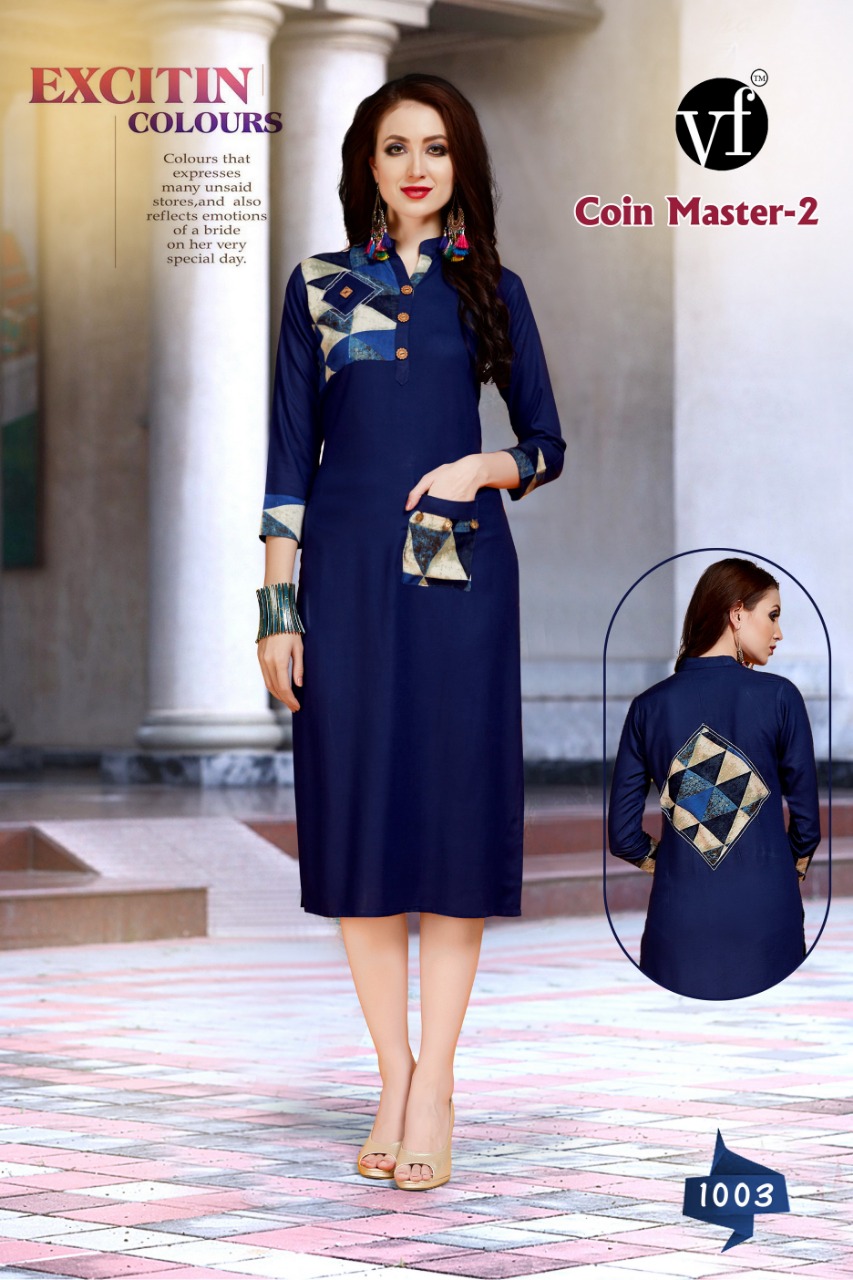 VF iNDIA presenting coin master vol 2 casual ready to wear kurtis concept