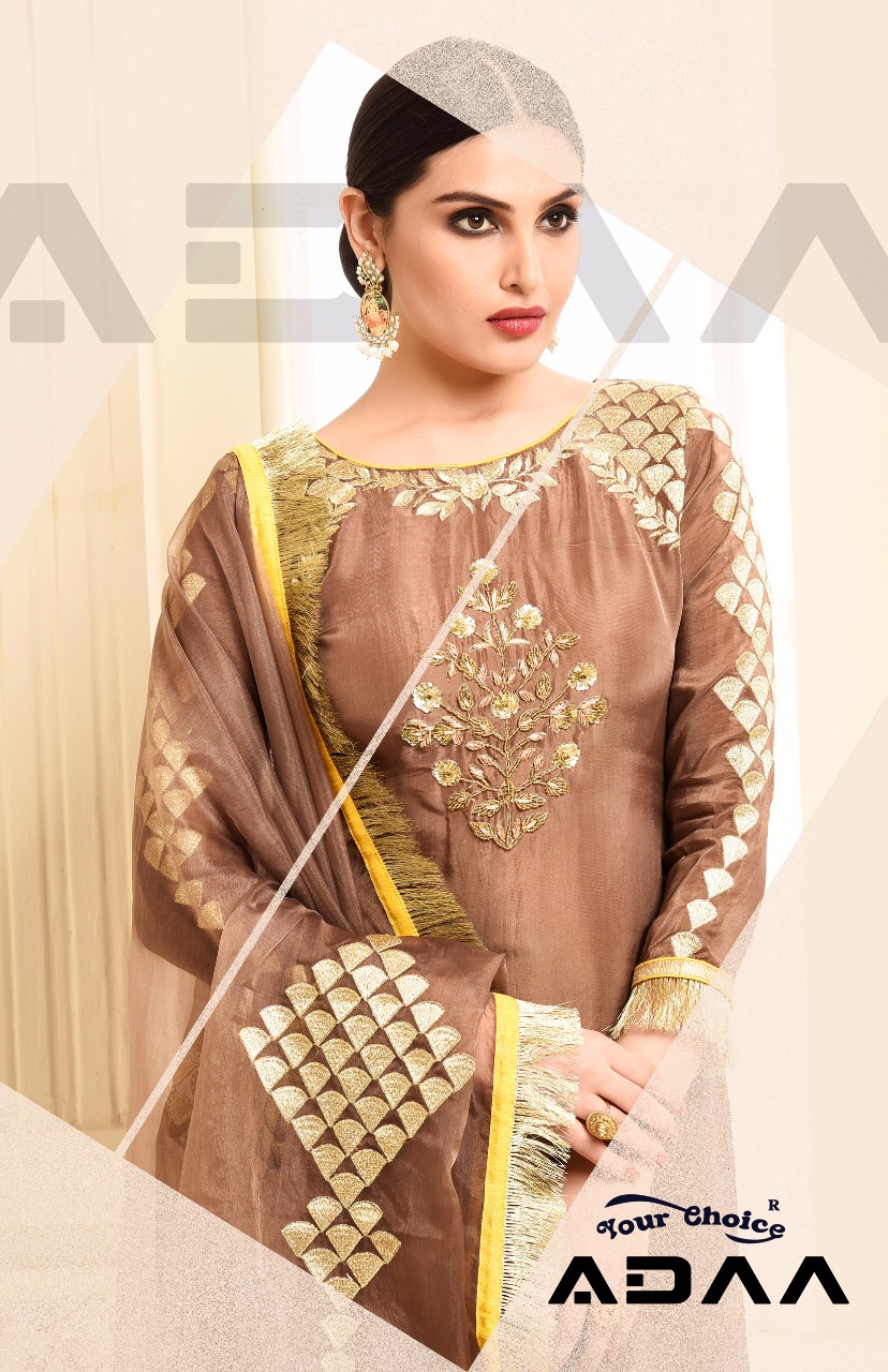 Your choice launch adaa festive season traditional Touch suit with sarara new look salwar kameez collection